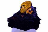 Fluorescent Zircon Crystals and Magnetite in Biotite Schist - Norway #363869-1